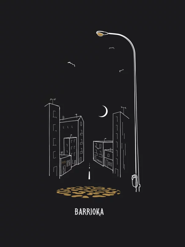 Diseño - banco farola - Trasera Camiseta "Banco y Farola"