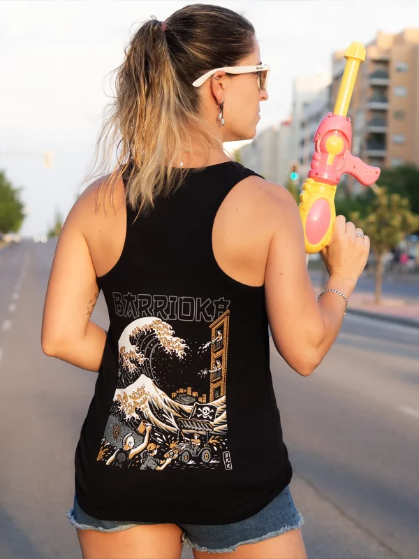 Camiseta "batalla naval" tirantes