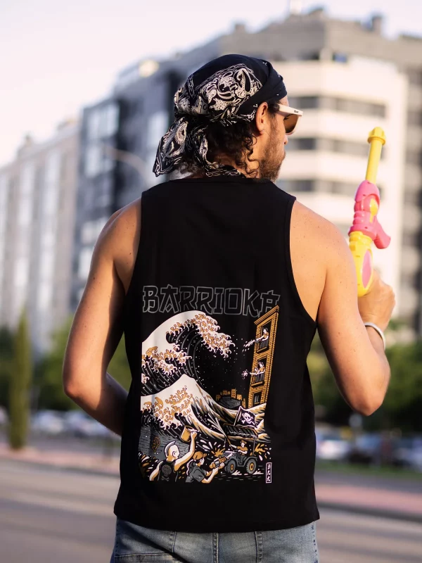 Camiseta "batalla naval" tirantes